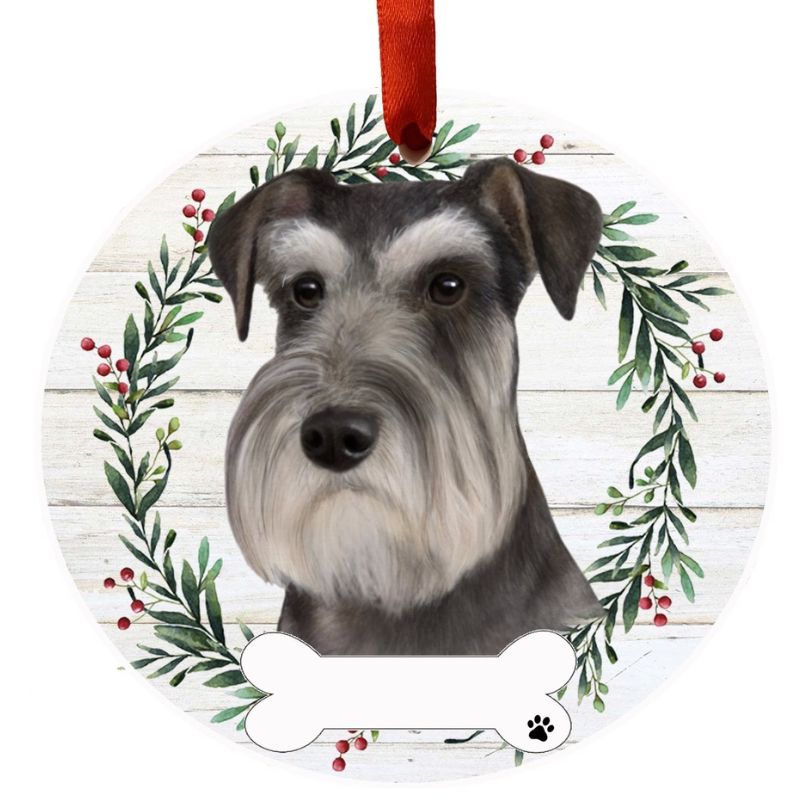 Schnauzer Wreath Ornament